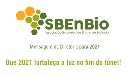 Mensagem Diretoria SBenBio para 2021